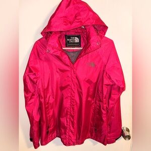 The North Face Women's Vibrant Pink windbreaker style Ski Jacket-XXL